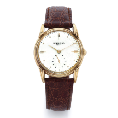 PATEK PHILIPPE - A FINE 18K PINK GOLD WRISTWATCH WITH UNUSUAL LUGS 1947 REF 2407 MVT 951320 CASE 421084