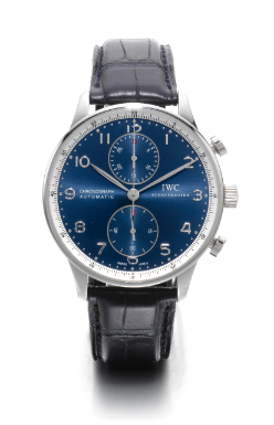 INTERNATIONAL WATCH CO. - A STAINLESS STEEL AUTOMATIC CHRONOGRAPH WRISTWATCH CIRCA 2005 NO 0954/2000 PORTUGESE LAUREUS SPORT FOR GOOD FOUNDATION