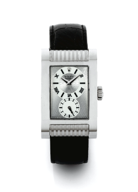 ROLEX - AN 18K WHITE GOLD RECTANGULAR WRISTWATCH CIRCA 2006 REF 5441 CELLINI PRINCE