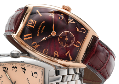 FRANCK MULLER - AN 18K PINK GOLD AUTOMATIC TONNEAU WRISTWATCH WITH ENAMEL DIAL CIRCA 1995 REF 2851 S6 NO 10