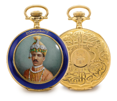 Various Owners - MARCKS CO. L.D. BOMBAY POONA - AN UNUSUAL 18K GOLD AND ENAMEL HUNTER CASED WATCH MADE FOR THE INDIAN MARKET