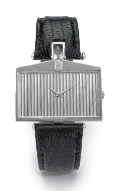 CORUM - AN 18K WHITE GOLD WRISTWATCH CIRCA 1980 ROLLS ROYCE SPIRIT OF ECSTASY
