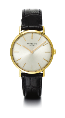 PATEK PHILIPPE - A SLIM 18K YELLOW GOLD WRISTWATCH 1968 REF 3537 MVT 1144929 CASE 2650137