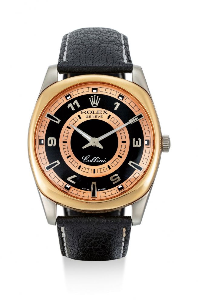 ROLEX | CELLINI, REFERENCE 4243, A TWO COLOUR GOLD WRISTWATCH, CIRCA 2001