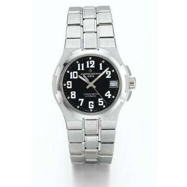 VACHERON CONSTANTIN - A STAINLESS STEEL AUTOMATIC CENTER SECONDS BRACELET WATCH WITH DATE CIRCA 2002 REF 42052/423A OVERSEAS