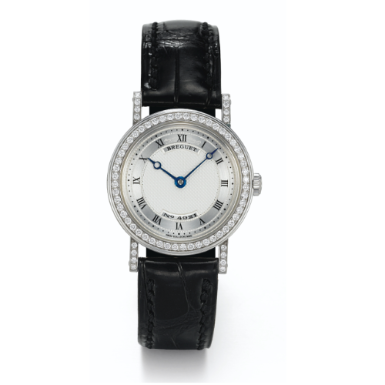 BREGUET - A LADY'S WHITE GOLD AND DIAMOND-SET WRISTWATCH CIRCA 1995 REF 8561 CLASSIQUE