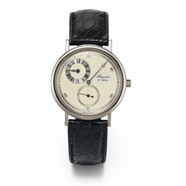 BREGUET - A LIMITED EDITION WHITE GOLD WRISTWATCH WITH REGULATOR DIAL, FOR 250TH ANNIVERSARY CIRCA 1997 REF 3699 NO 8/25