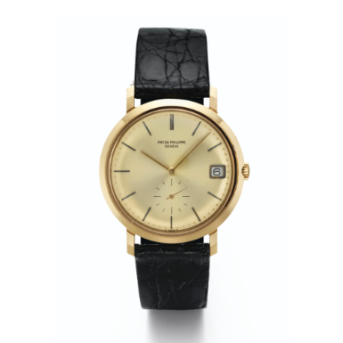 PATEK PHILIPPE - A FINE YELLOW GOLD AUTOMATIC WRISTWATCH WITH DATE 1966 REF 3541 MVT 1124884 CASE 320936
