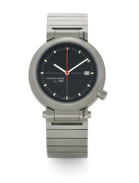 International Watch Co. A CENTRE SECOND AUTOMATIC TITANIUM WRISTWATCH WITH COMPASS AND BRACELET REF 3511 CASE 2548207 “PORSCHE DESIGN-COMPASS WATCH” CIRCA 1995