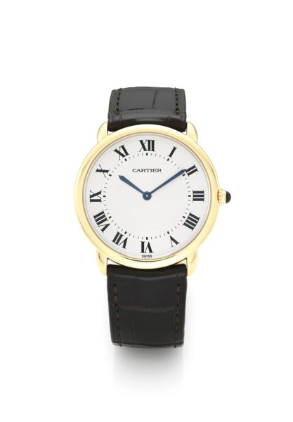 Cartier AN 18K YELLOW GOLD WRISTWATCH REF 0900 1 MVT 9202855 CASE M001190 RONDE LOUIS CARTIER CRICA 2008