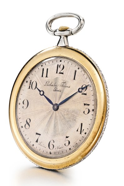 LaCloche Frères A SLIM 18K YELLOW GOLD, WHITE GOLD AND DIAMOND-SET WATCH 1899