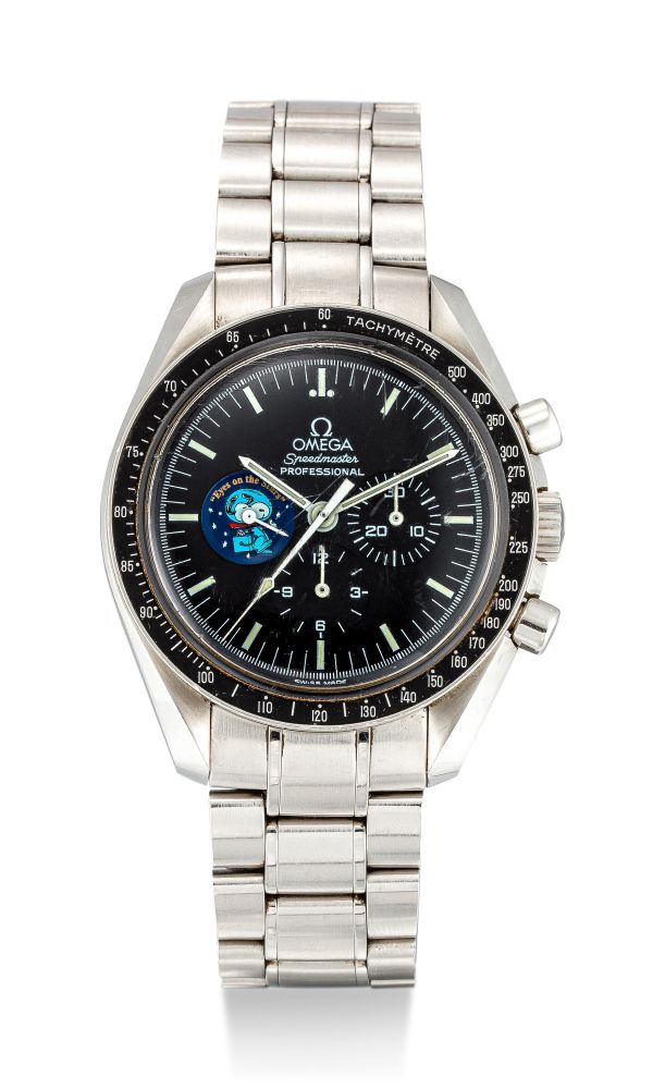 OMEGA | SPEEDMASTER SNOOPY AWARD, REFERENCE 3578.51.00 | A LIMITED EDITION STAINLESS STEEL CHRONOGRAPH WRISTWATCH WITH BRACELET, CIRCA 2003 | 歐米茄 | 超霸系列 Snoopy Award 型號3578.51.00 限量版精鋼計時鏈帶腕錶，約2003年製