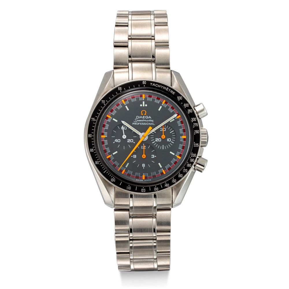 OMEGA | SPEEDMASTER PROFESSIONAL MOONWATCH JAPAN RACING, REFERENCE 3570.40.00| A LIMITED EDITION STAINLESS STEEL CHRONOGRAPH WRISTWATCH WITH BRACELET, CIRCA 2005 | 歐米茄 | 超霸系列專業月球錶 Japan Racing 型號3570.40.00 限量版精鋼計時鏈帶腕錶，約2005年製