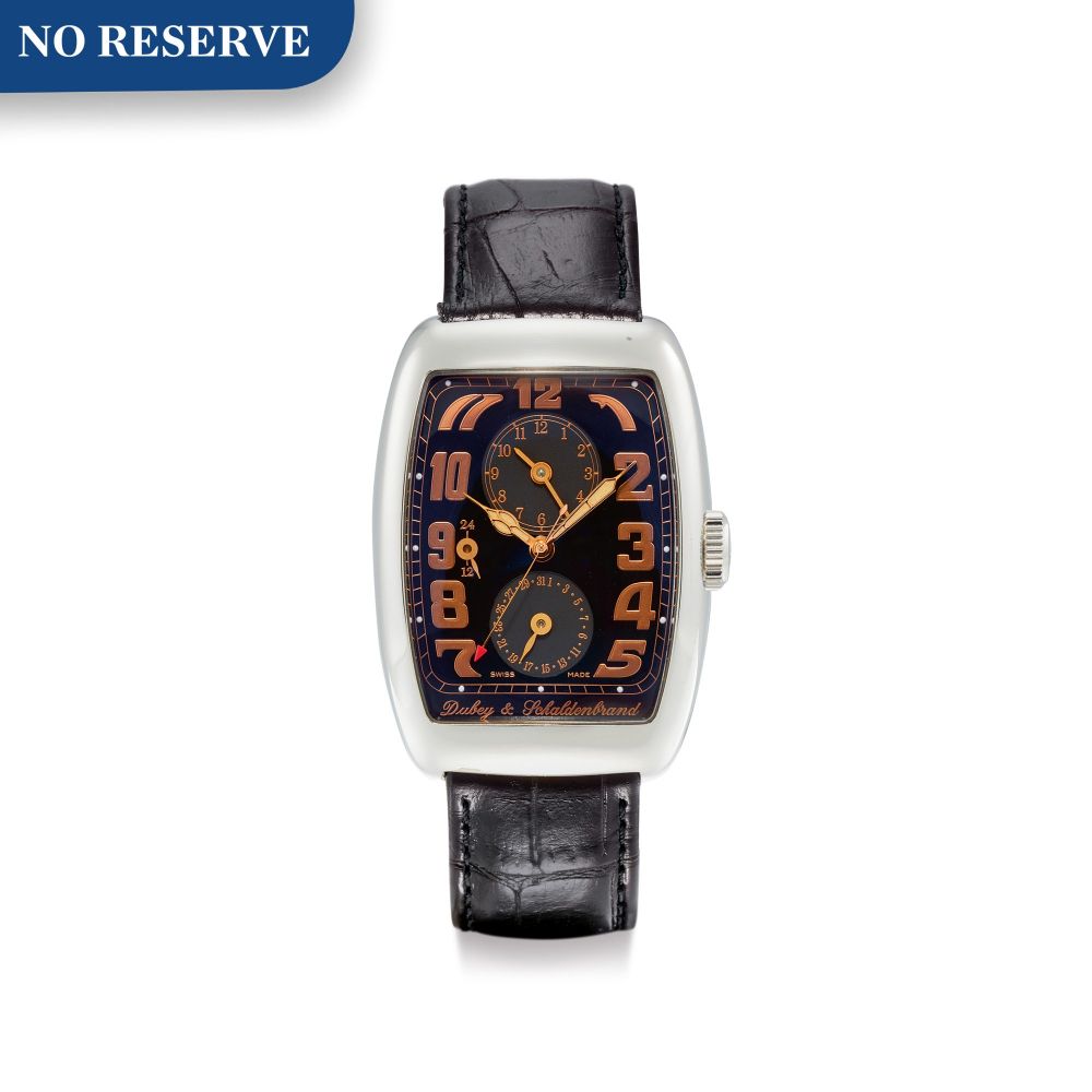 DUBEY SCHALDENBRAND | AERODYN DUO, REFERENCE 97-241 | A STAINLESS STEEL DUAL TIME ZONE WRISTWATCH WITH DATE AND DAY AND NIGHT INDICATION, CIRCA 2000 | Aerodyn Duo 型號97-241 精鋼兩地時間腕錶，備日期及晝夜顯示，約2000年製