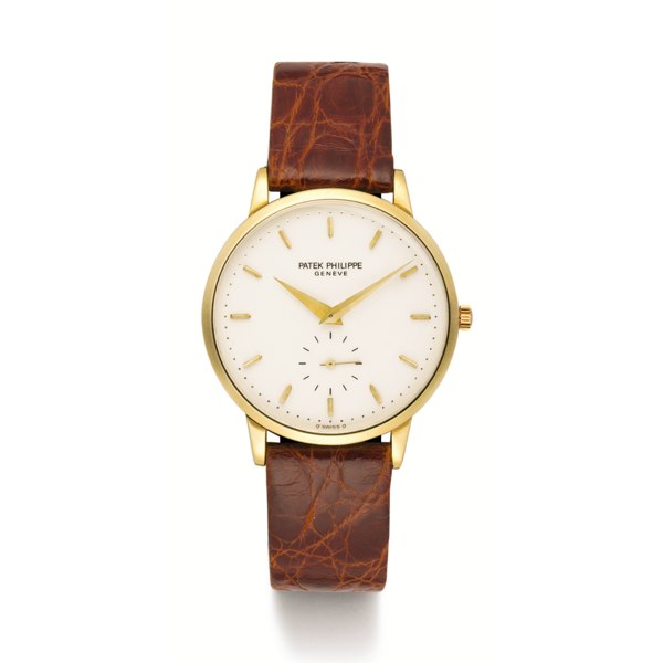 Patek Philippe A FINE YELLOW GOLD MANUAL WINDING WRISTWATCH CIRCA 1990 REF 3893 MVT 1822377 CASE 2887750 CALATRAVA