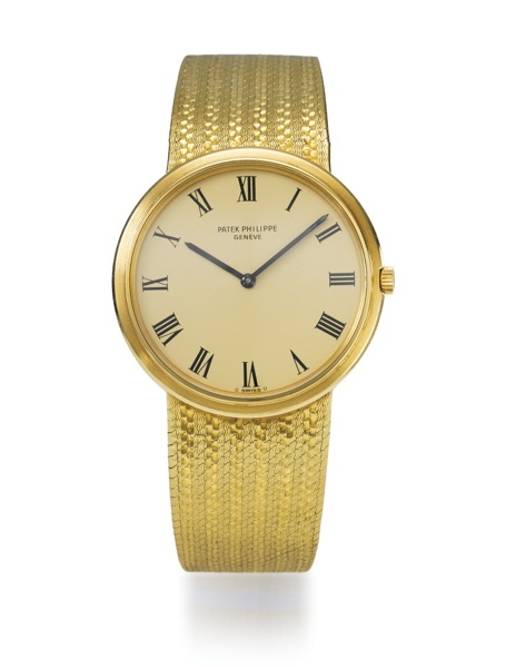 Patek Philippe A FINE 18K YELLOW GOLD AUTOMATIC BRACELET WATCH REF 3590 MVT 1282286 CASE 522412 MADE IN 1972