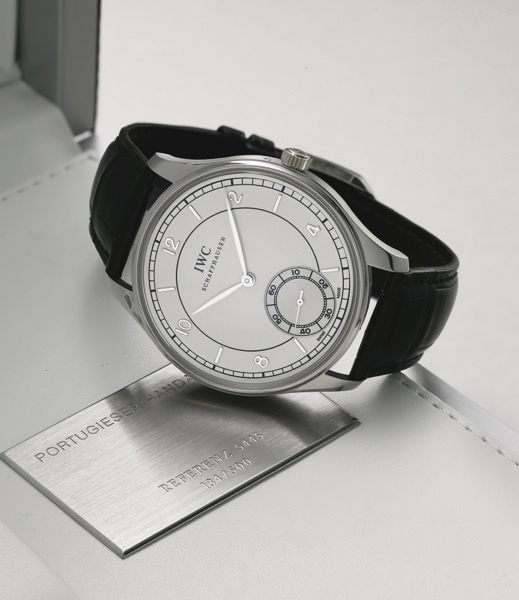 International Watch Co. AN OVERSIZED LIMITED EDITION PLATINUM WRISTWATCH REF 5445 134/500 PORTUGUESE CIRCA 2008