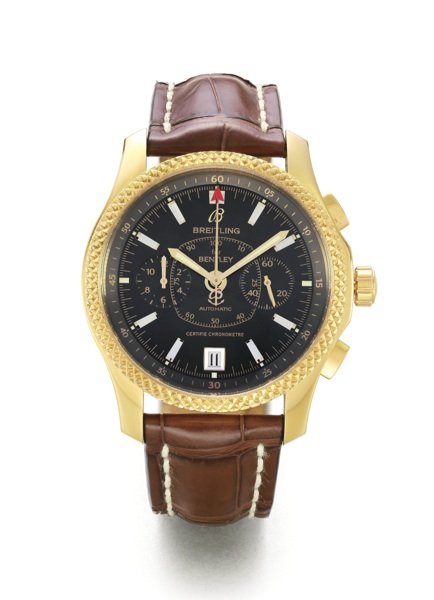 Breitling AN 18K PINK GOLD AUTOMATIC CHRONOGRAPH WRISTWATCH WITH DATE AND REGISTERS REF H26362 BENTLEY MARK VI CASE 2120488 CIRCA 2010