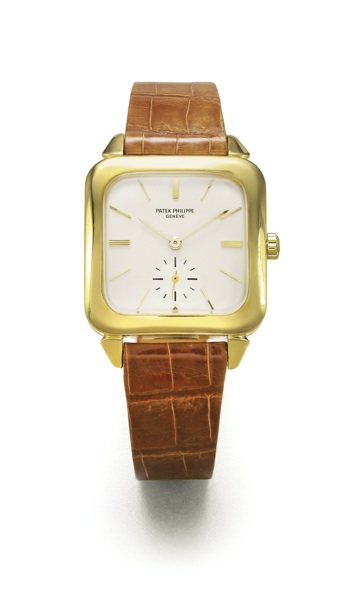 Patek Philippe A FINE 18K YELLOW GOLD SQUARE AUTOMATIC WRISTWATCH REF 2540 MVT 765018 CASE 2602994 MADE IN 1957