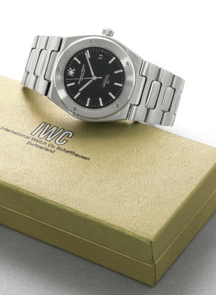 International Watch Co. A STAINLESS STEEL AUTOMATIC CENTRE SECONDS WRISTWATCH WITH DATE AND BRACELET REF 1832 CASE 2203046 INGENIEUR SL 'JUMBO' CIRCA 1976
