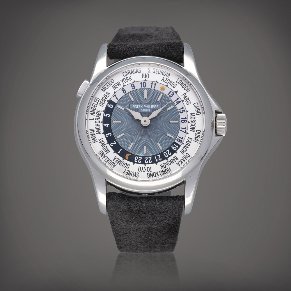 World Time Reference 5110 A platinum world time wristwatch Circa 2003    World Time  5110  2003