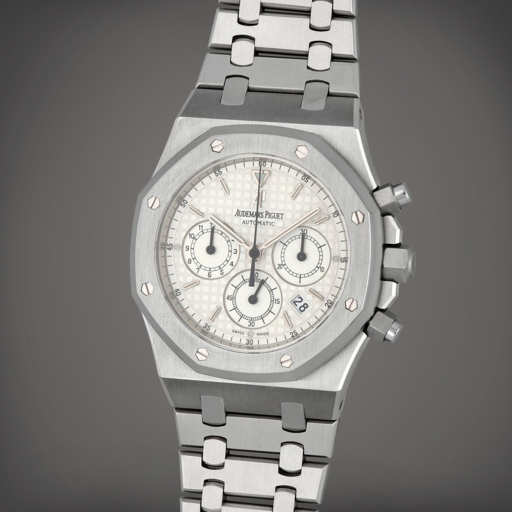 Royal Oak Kasparov Reference 25860STOO110ST05  A stainless steel chronograph wristwatch with date and bracelet  Circa 2002    Royal Oak Kasparov 25860STOO110ST05  2002