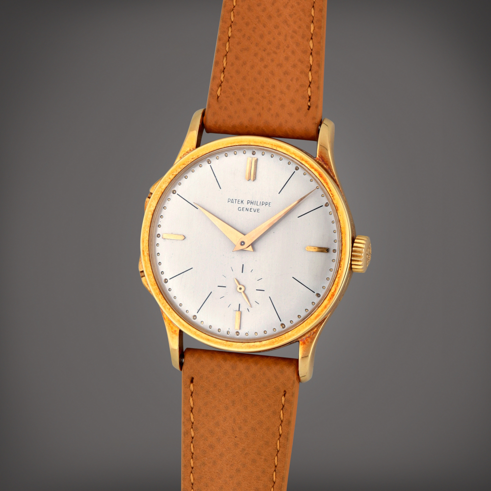 Reference 2597  A yellow gold wristwatch  Made in 1960    2597  1960