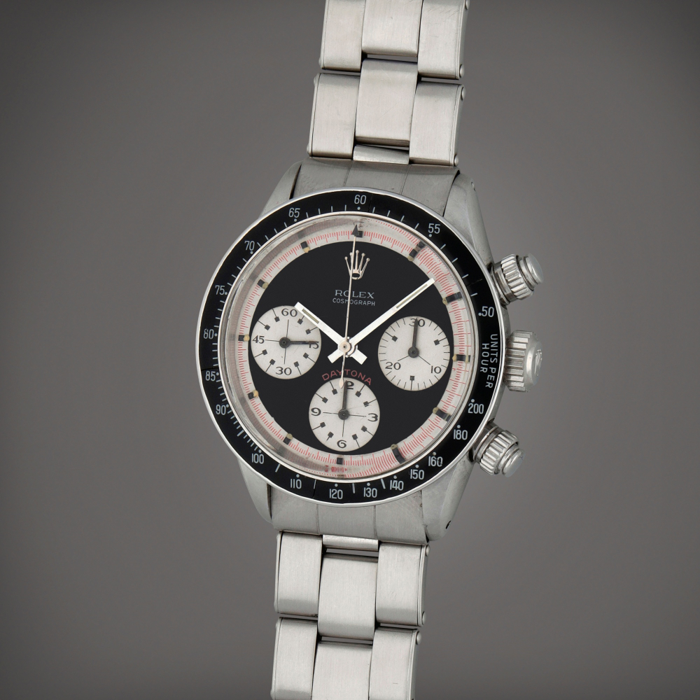 Daytona Paul Newman Reference 6240  A stainless steel chronograph wristwatch with bracelet  Circa 1967    Daytona Paul Newman 6240  1967