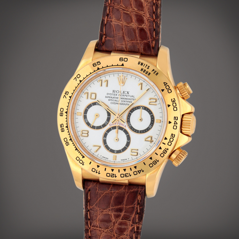 Daytona 'Inverted 6 Zenith', Reference 16518 | A yellow gold chronograph wristwatch | Circa 1991