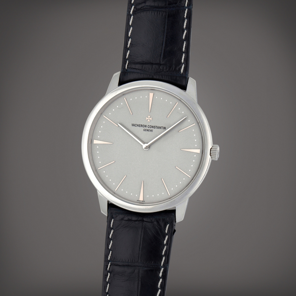 Patrimony, Reference 43150/000P-9684 A platinum wristwatch Circa 2011