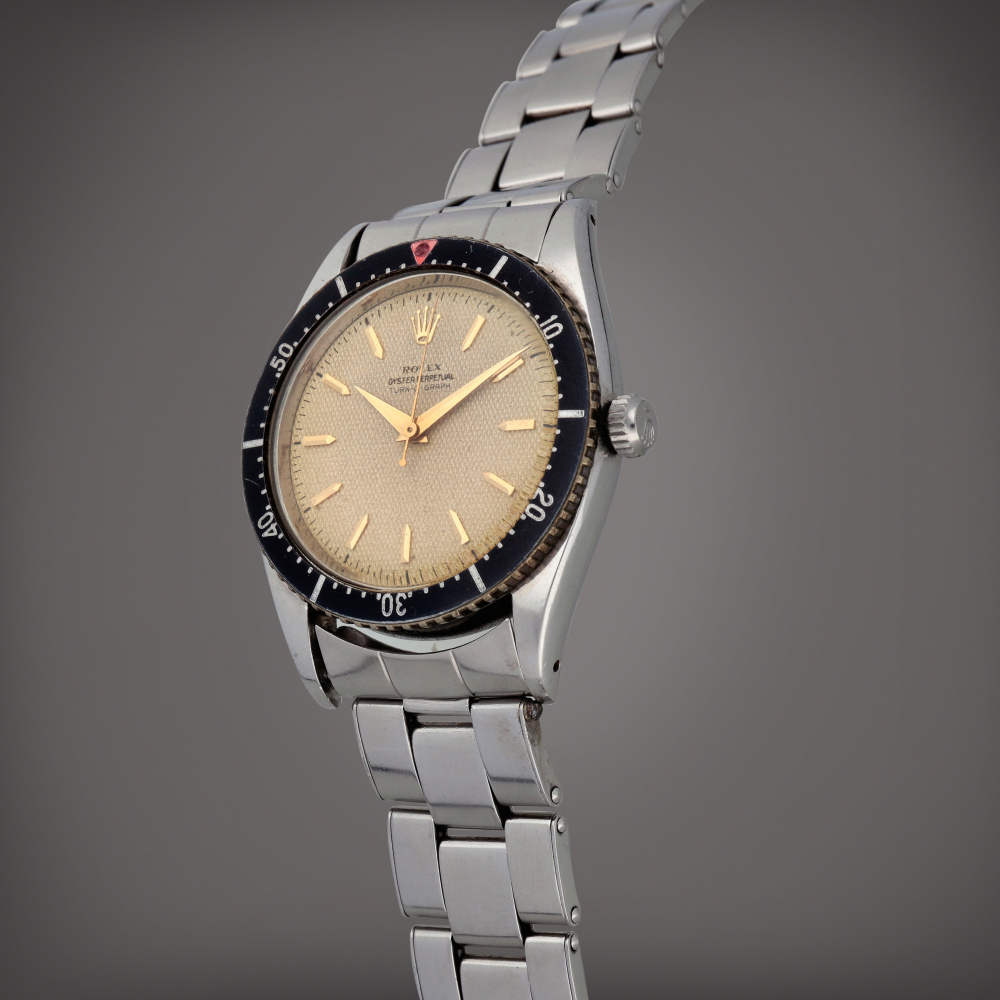 Turn-O-Graph, Reference 6202 | A stainless steel wristwatch with bracelet | Circa 1953