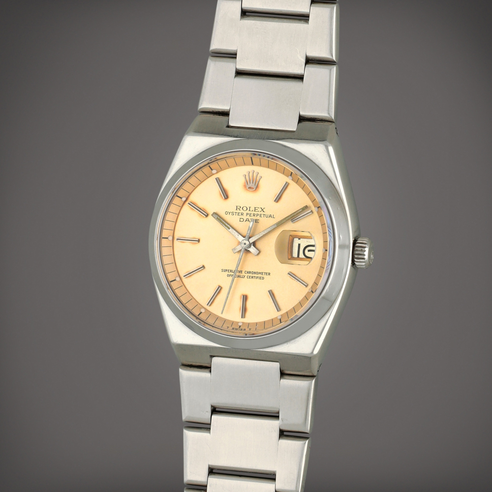Oyster Date, Reference 1530 | A stainless steel wristwatch with date and bracelet | Circa 1976