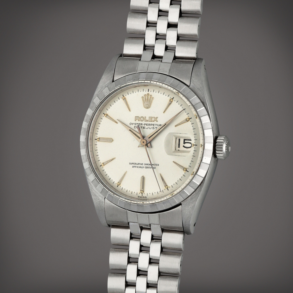 Datejust, Reference 6605 | A stainless steel wristwatch with date and bracelet | Circa 1959