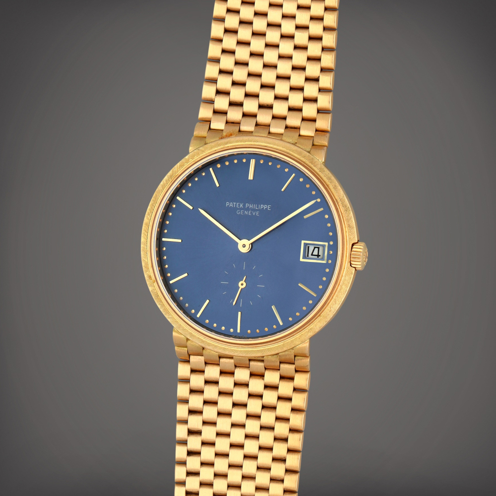 Reference 3445/6 | A yellow gold wristwatch with date and integrated bracelet | Circa 1972