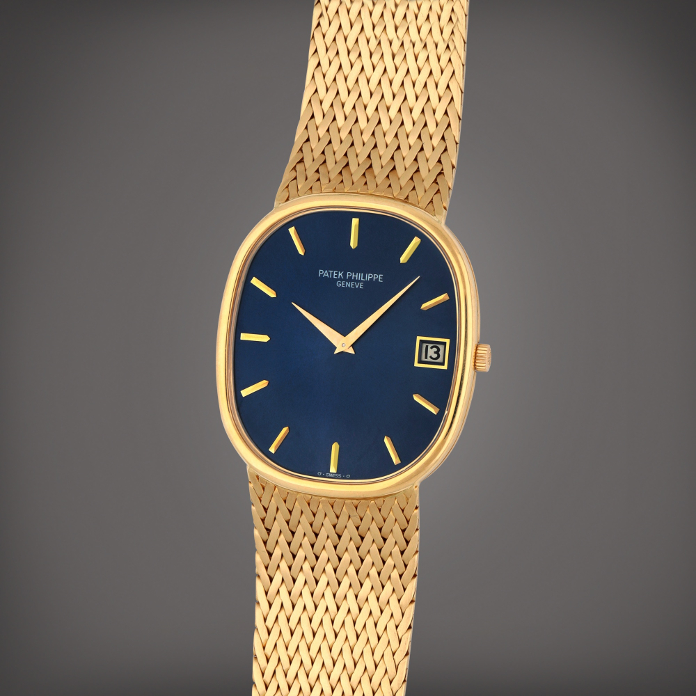 Ellipse, Reference 3605/1 | A yellow gold bracelet watch with date | Circa 1974