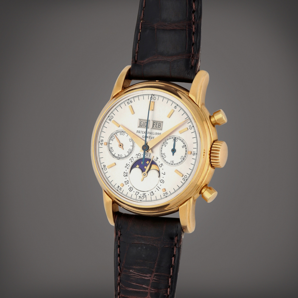 Patek Philippe

'3rd Series', Reference 2499 | A yellow gold perpetual calendar chronograph wristwatch with moon phases | Made in 1965