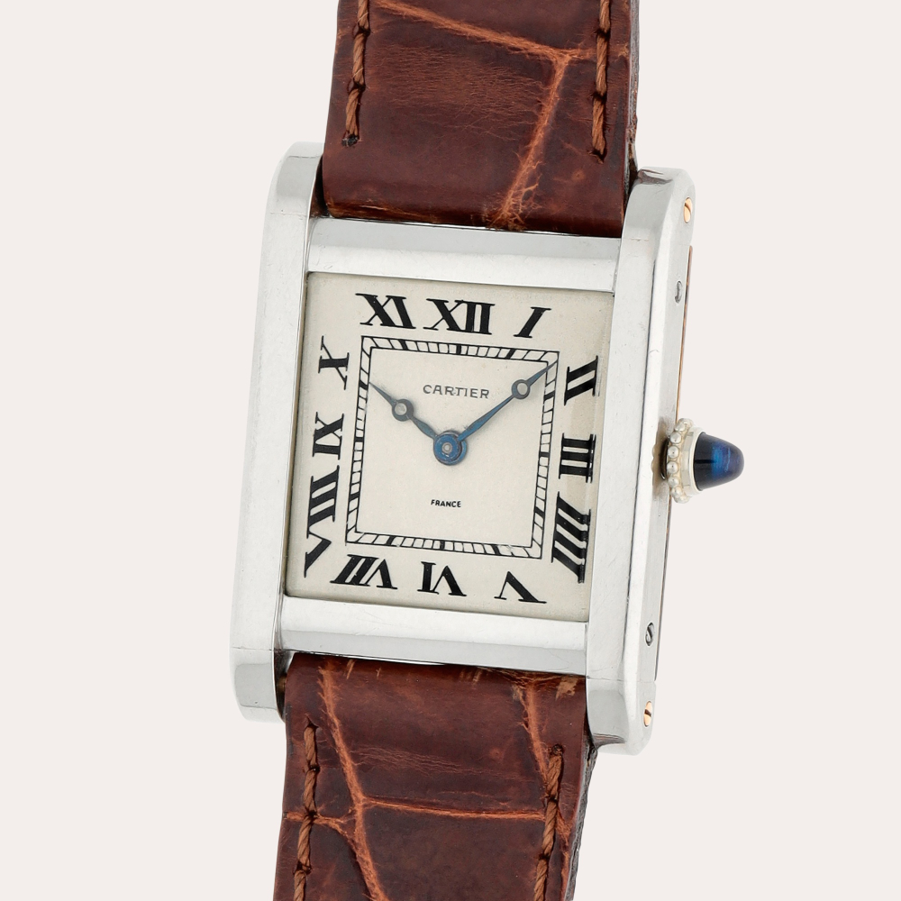 Cartier Tank Normale | A platinum and yellow gold wristwatch | Circa 1920