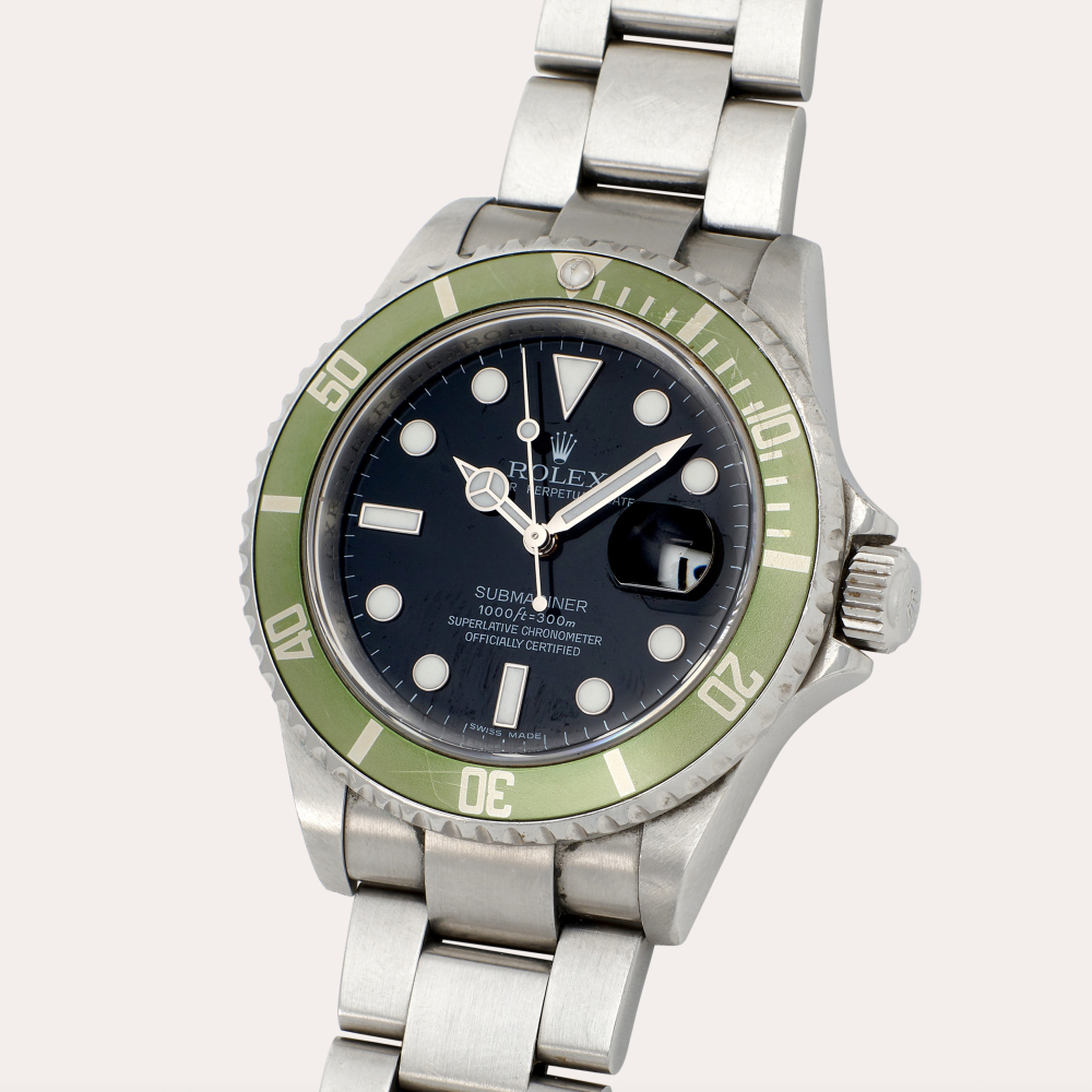 Rolex Submariner ‘Kermit’, Reference 16610T | A stainless steel wristwatch with date and bracelet | Circa 2007