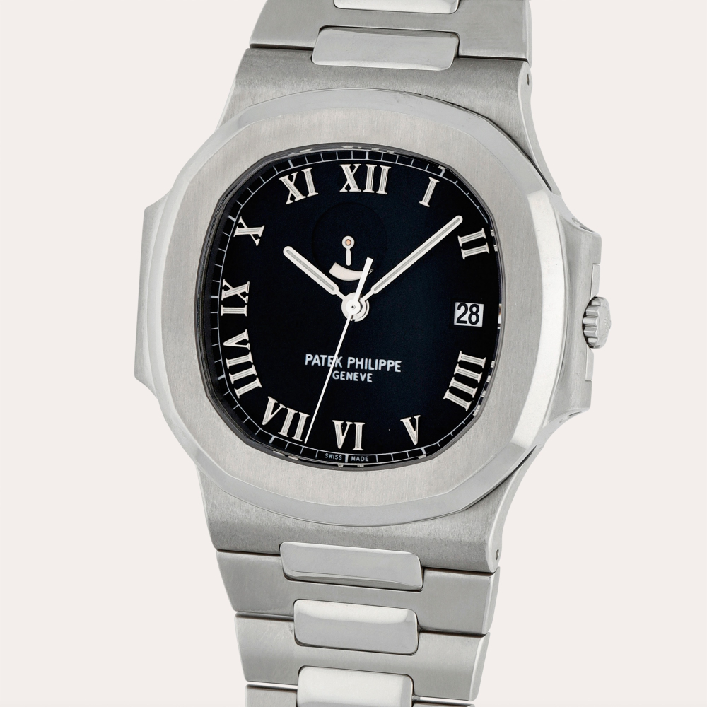 Nautilus, Reference 3710/1A | A stainless steel wristwatch with date, power reserve indication and bracelet | Circa 1999