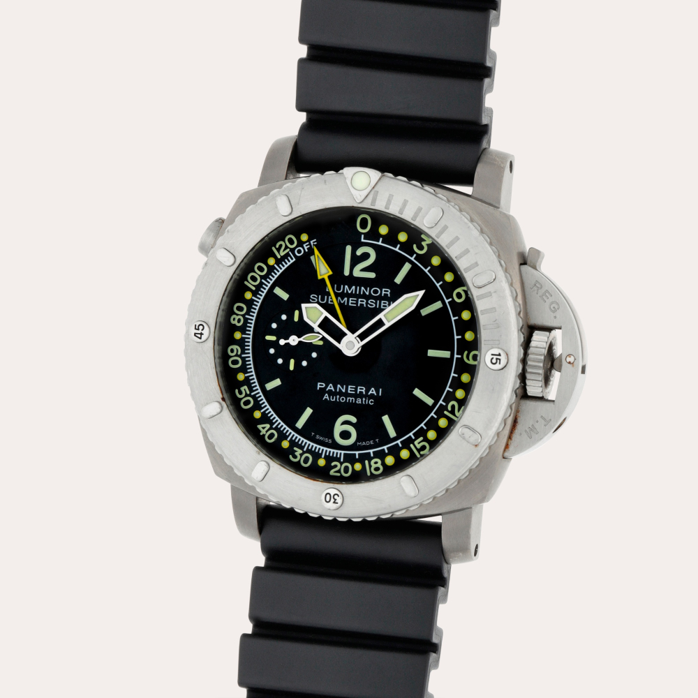 Panerai Luminor Submersible 1950 Depth Gauge, Reference PAM00193 | A titanium wristwatch with depth gauge | Circa 2007