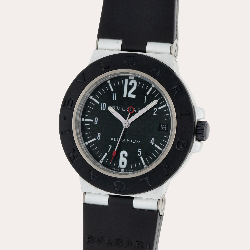 Bvlgari Diagono, Reference AL 38 TA | An aluminium wristwatch with date | Circa 2005