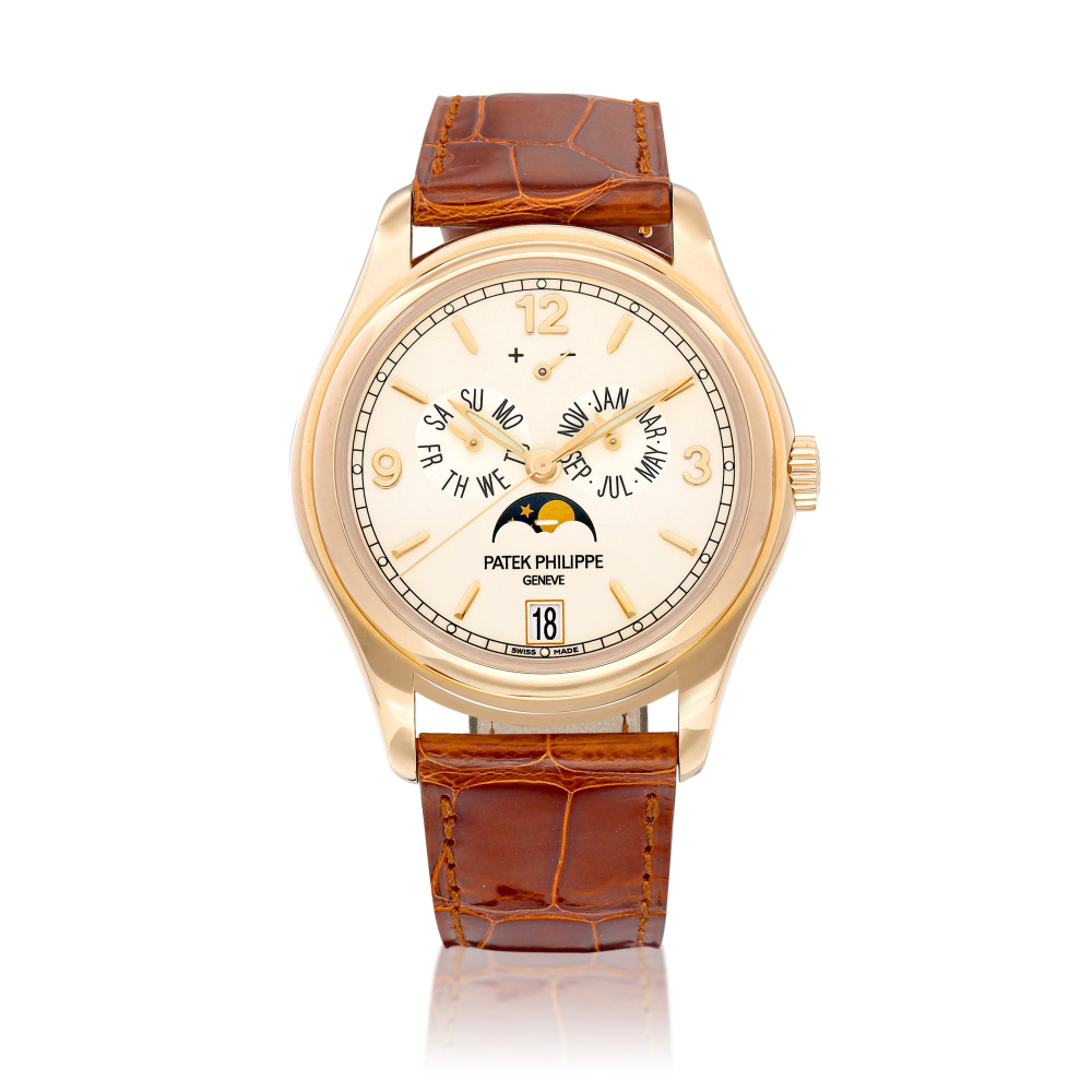 Reference 5146  A pink gold annual calendar wristwatch with day date moon phases and power reserve indication Circa 2020    5146  2020