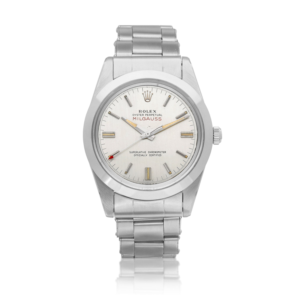 Milgauss Reference 1019  A stainless steel antimagnetic wristwatch with bracelet Circa 1964    Milgauss 1019  1964