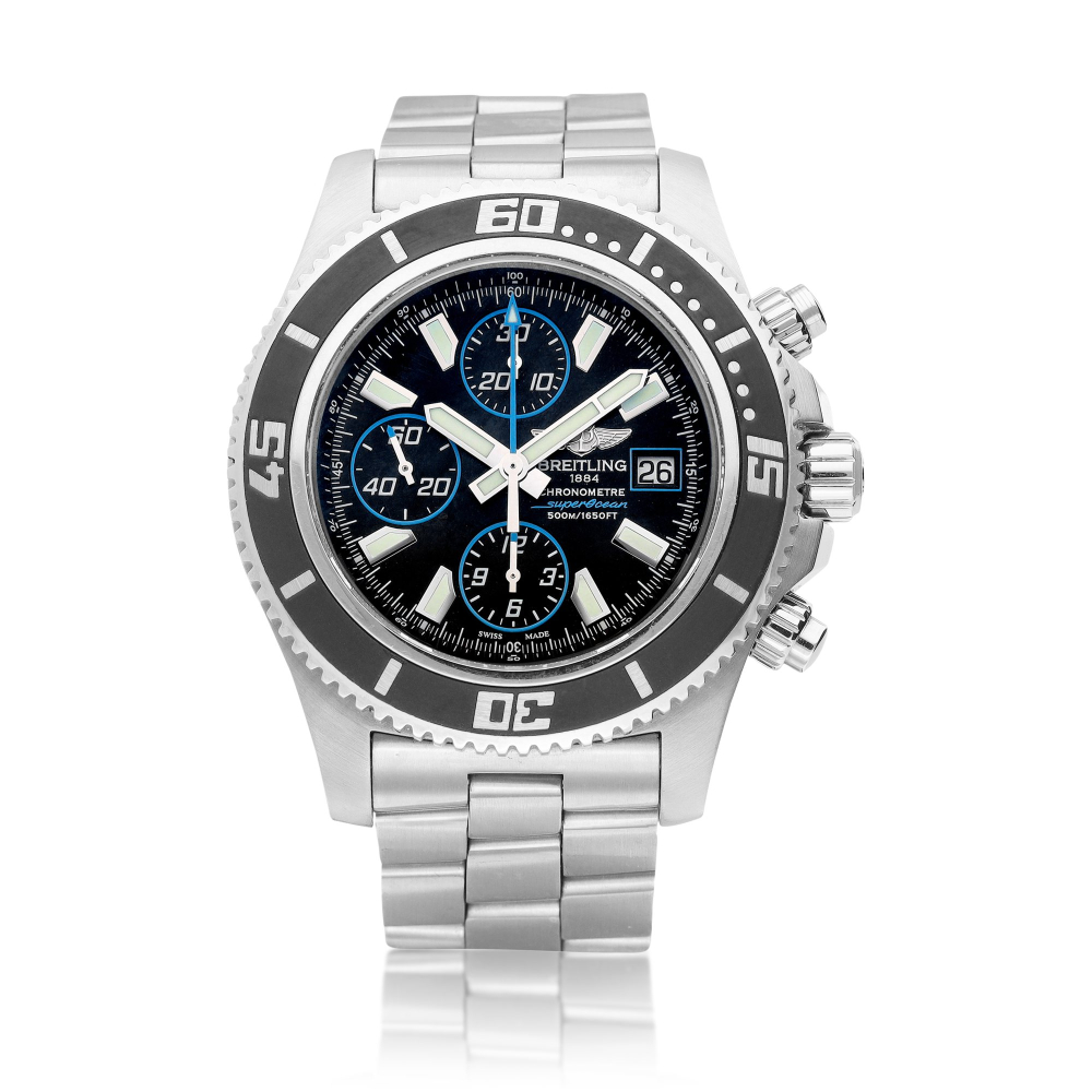 SuperOcean Chronograph Reference A13341  A stainless steel chronograph wristwatch with date and bracelet Circa 2010     A13341  2010