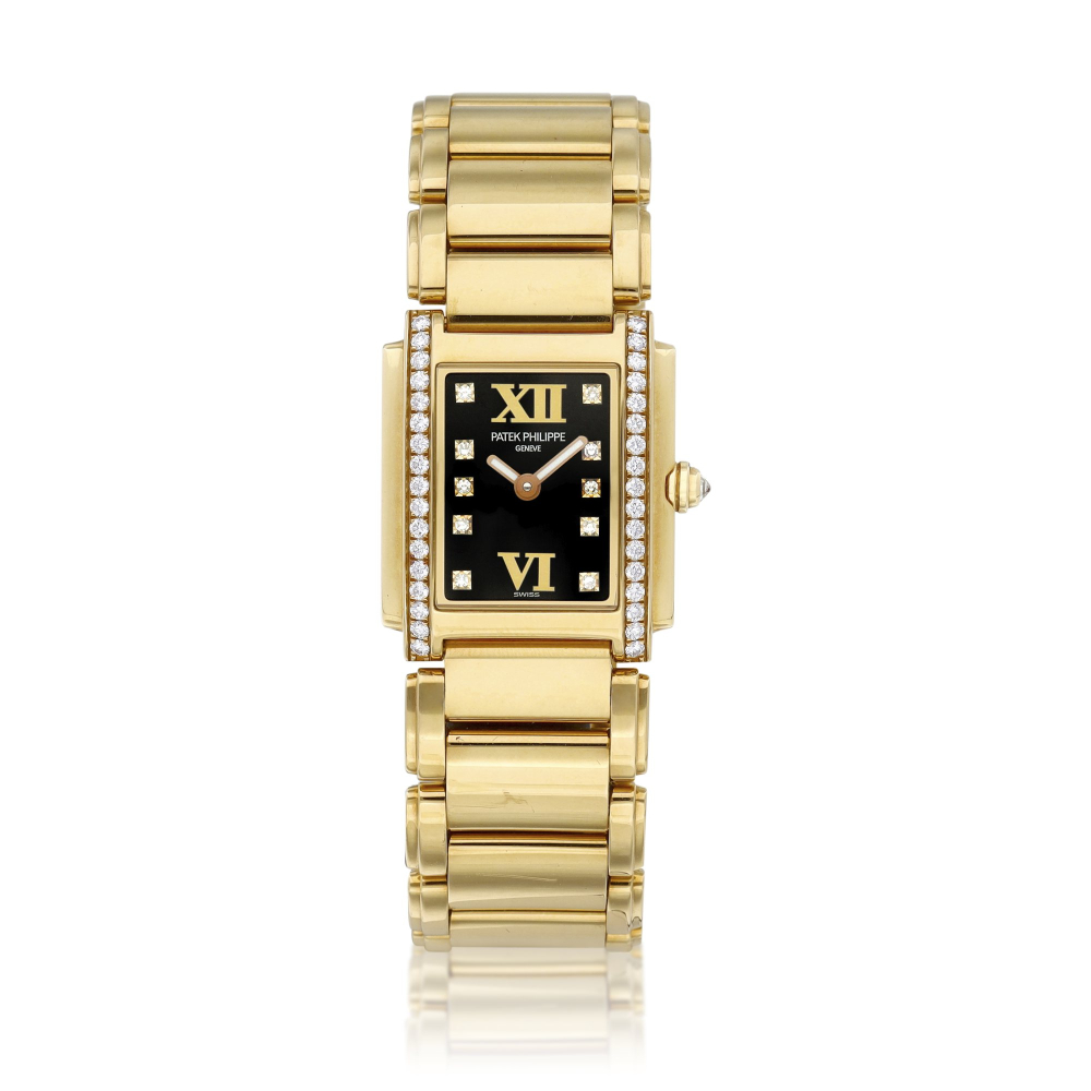 Twenty4 Reference 4908  A pink gold and diamondset wristwatch with bracelet Circa 2001    Twenty4 4908  2001