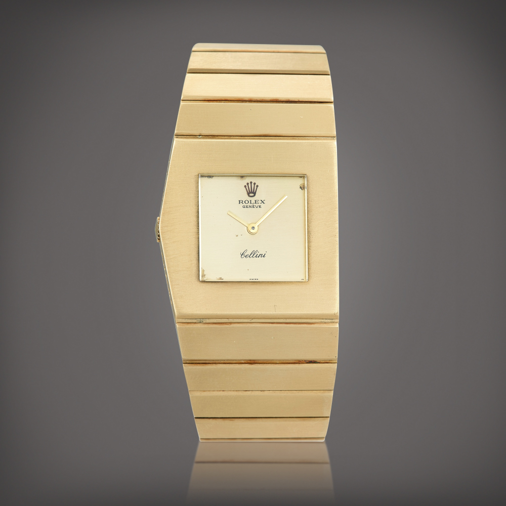 Cellini King Midas Reference 4315  A yellow gold lefthanded bracelet watch Circa 1976    Cellini King Midas 4315  1976