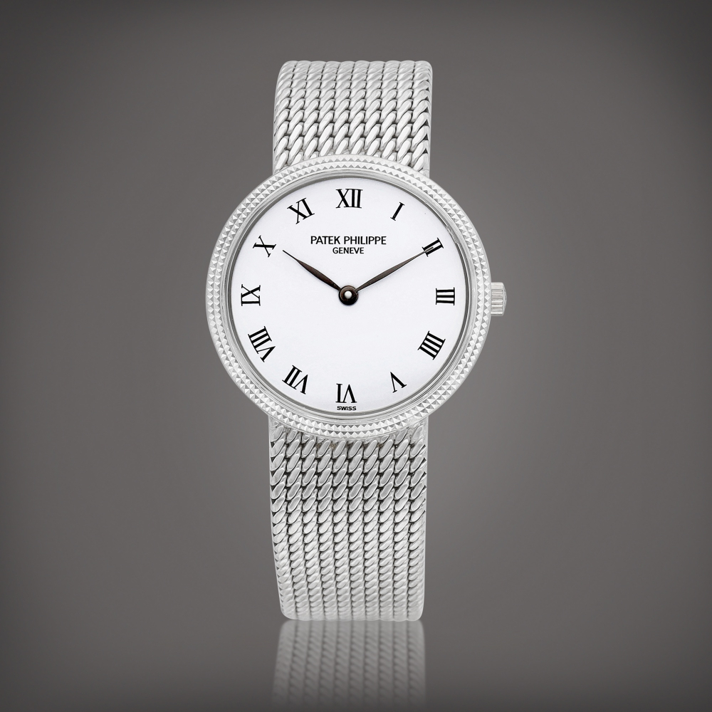 Reference 4819  A white gold bracelet watch Circa 1990    4819  1990