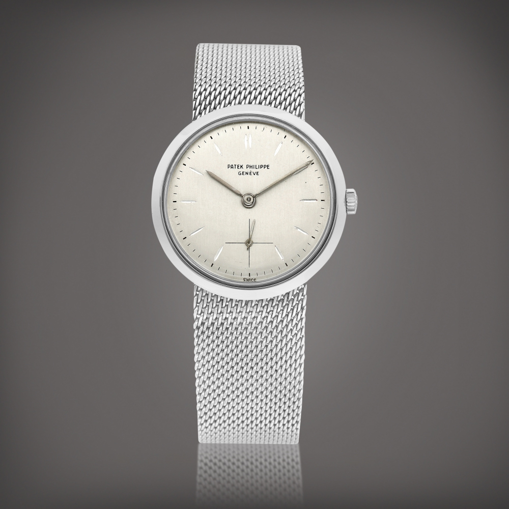 Reference 3419  A stainless steel bracelet watch Circa 1960    3419  1960