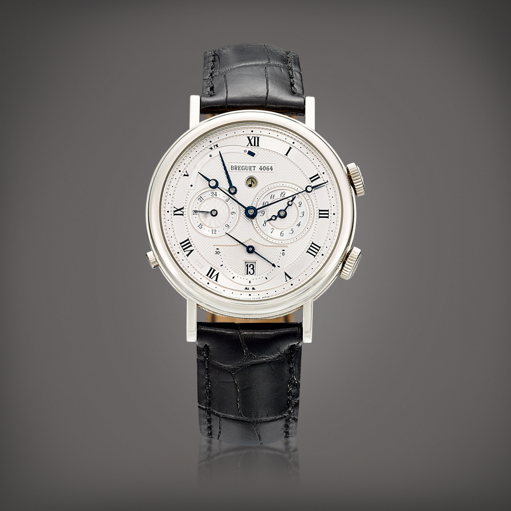Le Reveil Du Tsar Reference 5707  A white gold dual time zone wristwatch with date alarm and alarm power reserve indication Circa 2007    Le Reveil Du Tsar 5707  2007