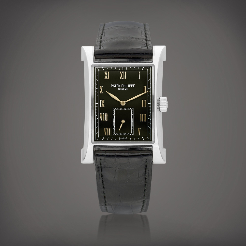 Pagoda Reference 5500  A limited edition platinum wristwatch Made to commemorate the opening of Patek Philippes watchmaking centre in Geneva Made in 1997    Pagoda 5500  1997